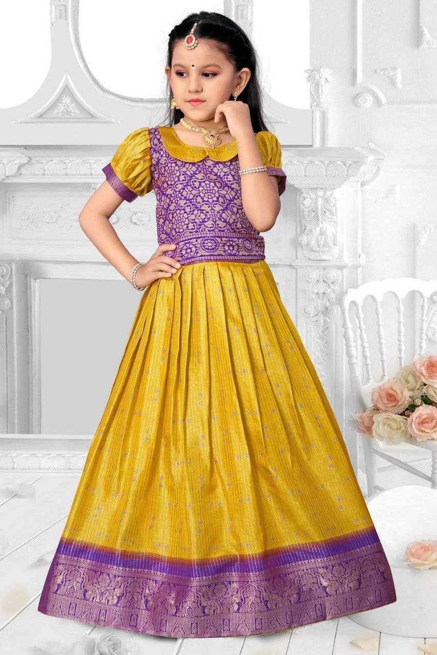 YNF DOLA SILK KESH189 VET15 KIDS WEAR WHOLESALE KIDS LEHENGA KIDS TRADITIONAL OUTFITS KIDS LEHENGA CHOLI KIDS FESTIVE WEAR KIDS WEDDING OUTFITS MANUFACTURER - Deevit International