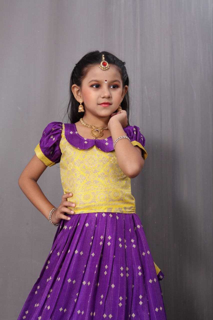 YNF DOLA SILK KESH189 VET15 KIDS WEAR WHOLESALE KIDS LEHENGA KIDS TRADITIONAL OUTFITS KIDS LEHENGA CHOLI KIDS FESTIVE WEAR KIDS WEDDING OUTFITS MANUFACTURER - Deevit International