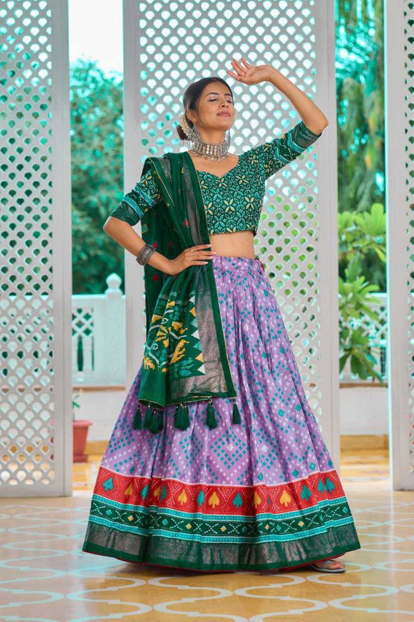 YNF DOLA SILK KESH243 Amisha LEHENGAS WHOLESALE SILK PRINTED LEHENGA WITH DUPTTA LEHENGAS MANUFACTURER - Deevit International