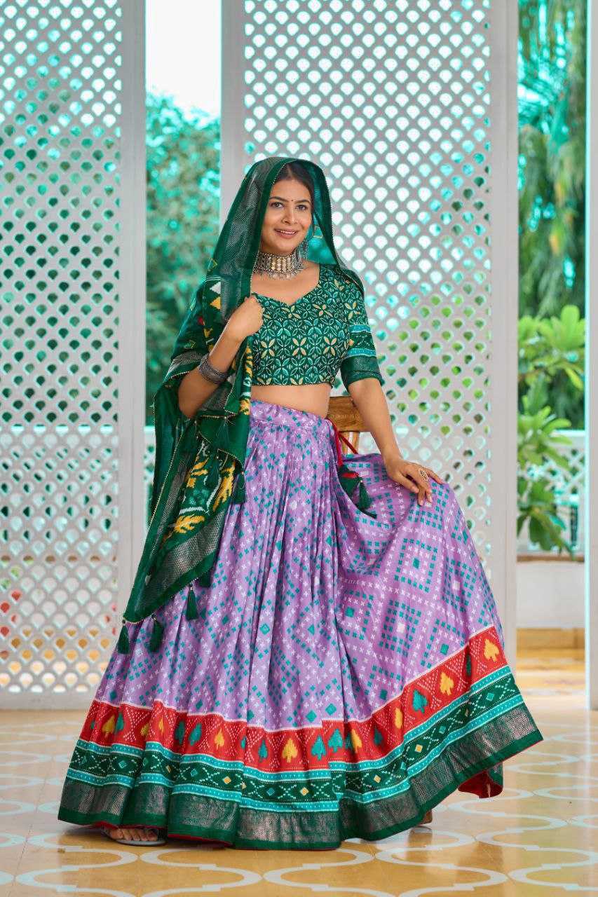 YNF DOLA SILK KESH243 Amisha LEHENGAS WHOLESALE SILK PRINTED LEHENGA WITH DUPTTA LEHENGAS MANUFACTURER - Deevit International