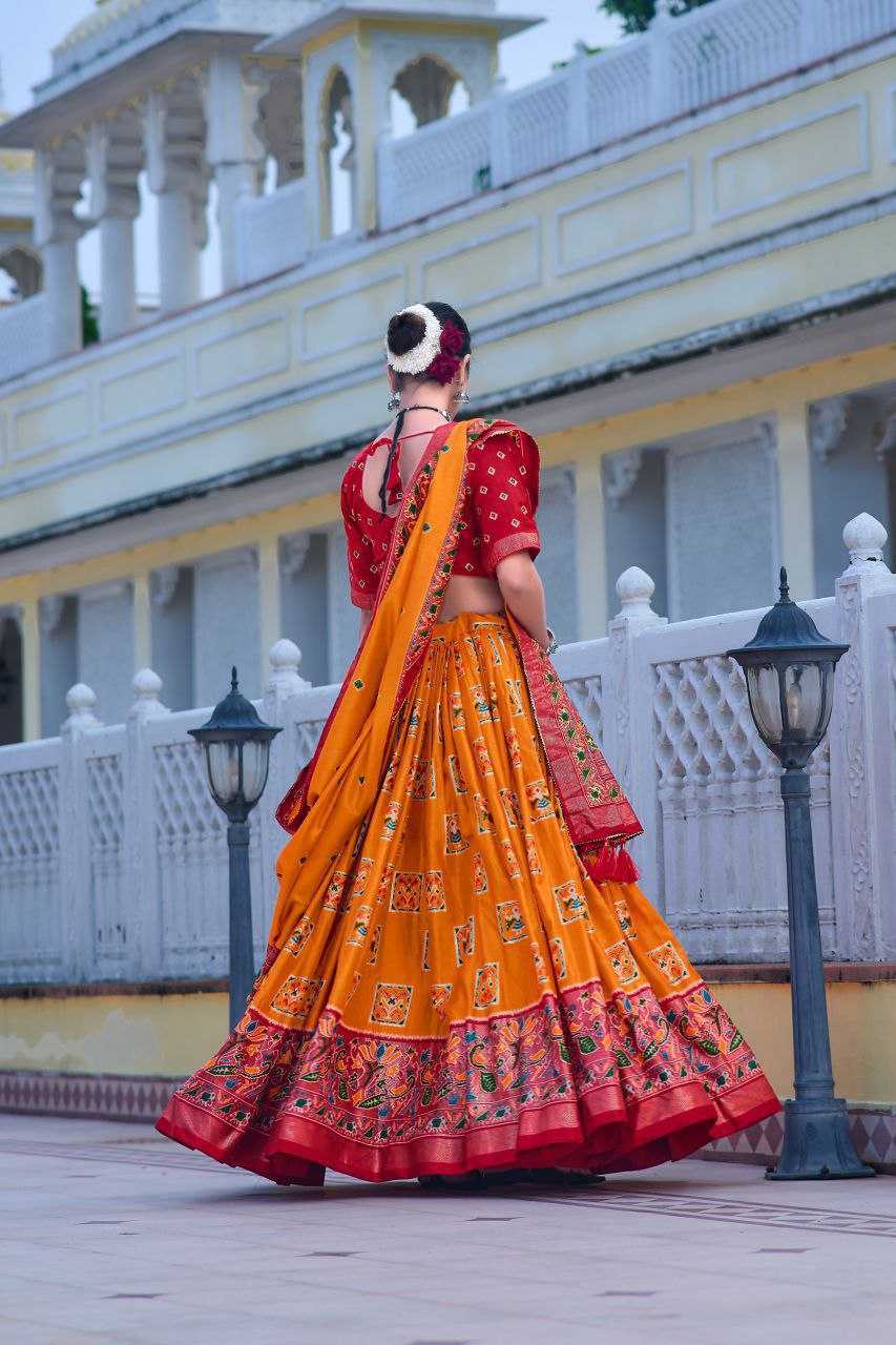 YNF DOLA SILK KESH243 Mor LEHENGAS WHOLESALE SILK PRINTED TRADITIONAL LEHENGA WITH DUPTTA LEHENGAS MANUFACTURER - Deevit International