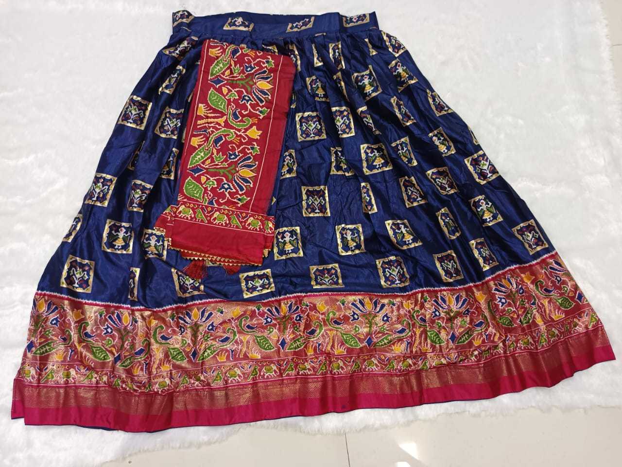 YNF DOLA SILK KESH243 Mor LEHENGAS WHOLESALE SILK PRINTED TRADITIONAL LEHENGA WITH DUPTTA LEHENGAS MANUFACTURER - Deevit International