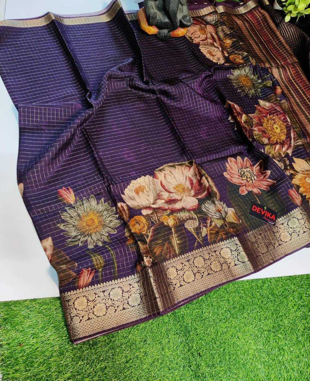 YNF DOLA SILK RIN149 MKD158 SILK SAREES WHOLESALE DOLA SILK ZARI BORDER SILK KALAMKARI SILK SAREES MANUFACTURER - Deevit International