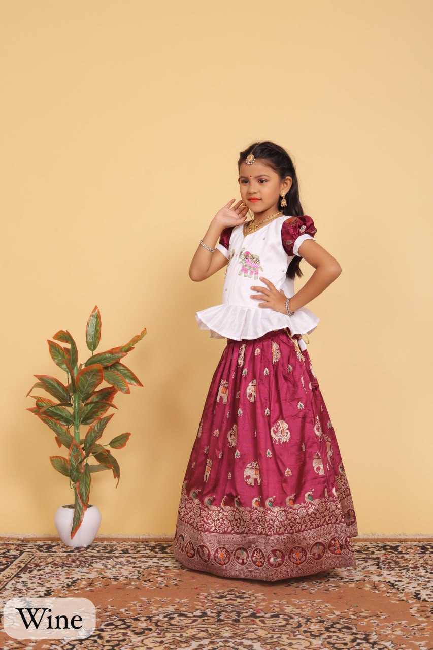 YNF DOLA SILK RIN192 8059 KIDS WEAR WHOLESALE KIDS LEHENGA KIDS TRADITIONAL OUTFITS KIDS LEHENGA CHOLI KIDS FESTIVE WEAR KIDS WEDDING OUTFITS MANUFACTURER - Deevit International