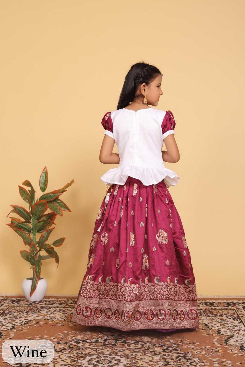 YNF DOLA SILK RIN192 8059 KIDS WEAR WHOLESALE KIDS LEHENGA KIDS TRADITIONAL OUTFITS KIDS LEHENGA CHOLI KIDS FESTIVE WEAR KIDS WEDDING OUTFITS MANUFACTURER - Deevit International