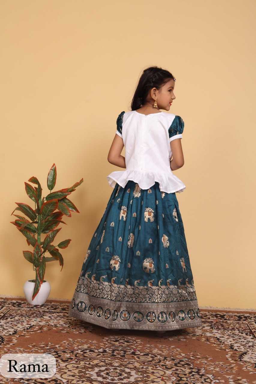 YNF DOLA SILK RIN192 8059 KIDS WEAR WHOLESALE KIDS LEHENGA KIDS TRADITIONAL OUTFITS KIDS LEHENGA CHOLI KIDS FESTIVE WEAR KIDS WEDDING OUTFITS MANUFACTURER - Deevit International