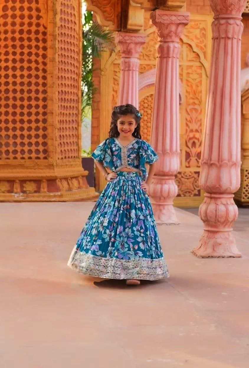 YNF FAUX GEORGETTE KESH168 MNT45 KIDS WEAR WHOLESALE KIDS LEHENGA KIDS TRADITIONAL OUTFITS KIDS LEHENGA CHOLI KIDS FESTIVE WEAR KIDS WEDDING OUTFITS MANUFACTURER - Deevit International