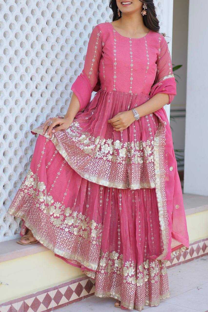 YNF GALAXY SIMMER SUITS & DRESSES SHARARA SALWAR EMBROIDERY LADIES WEDDING SUITS MANUFACTUR - Deevit International