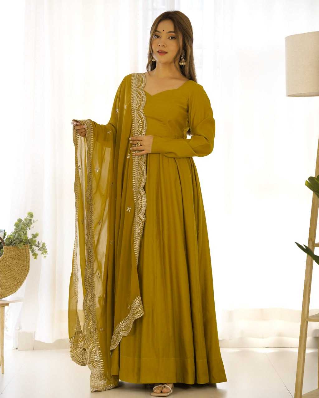 YNF HEAVY ROMAN SILK KESH229 44 GOWNS WHOLESALE FANCY ANARKALI SILK GOWNS MANUFACTURER - Deevit International