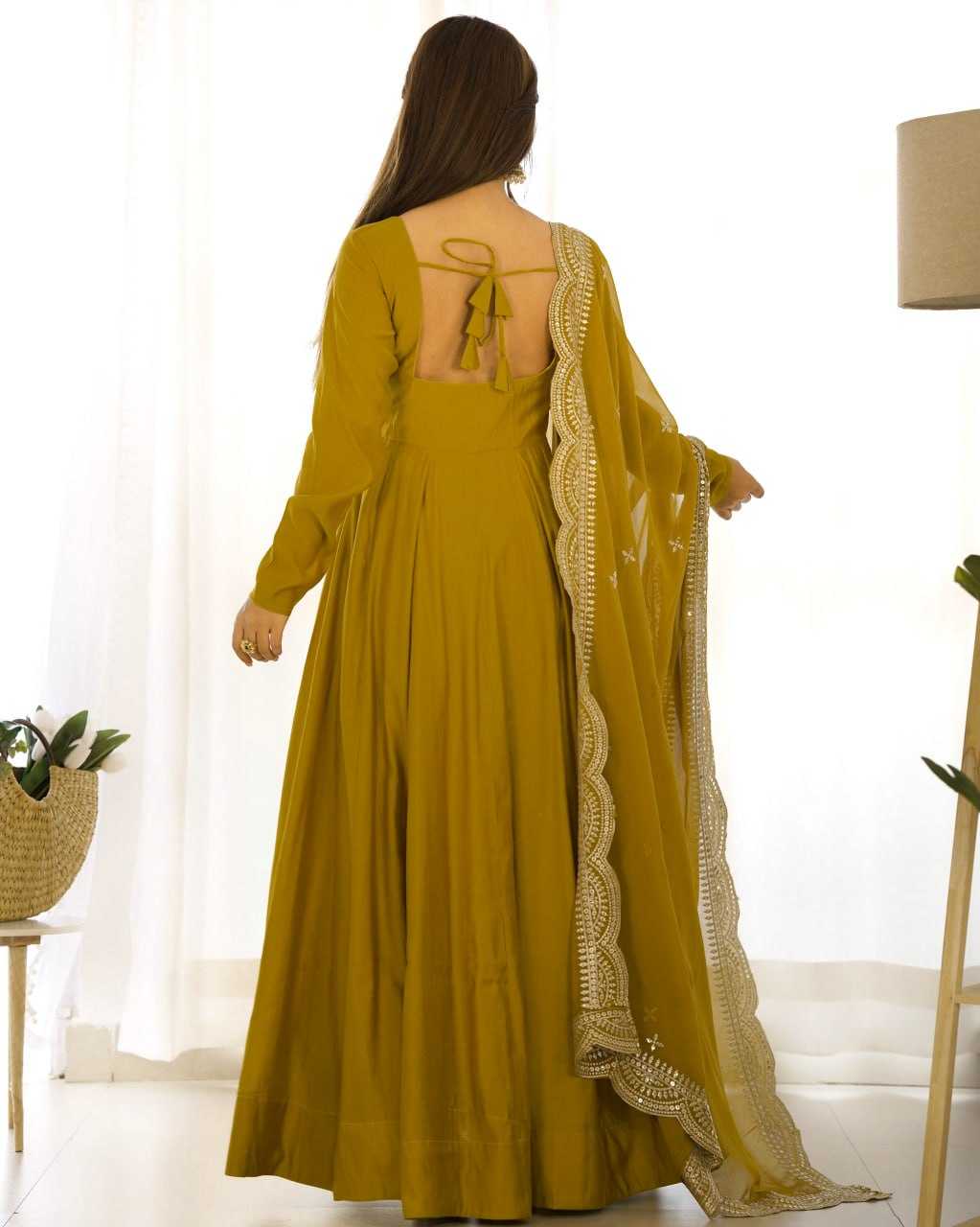 YNF HEAVY ROMAN SILK KESH229 44 GOWNS WHOLESALE FANCY ANARKALI SILK GOWNS MANUFACTURER - Deevit International