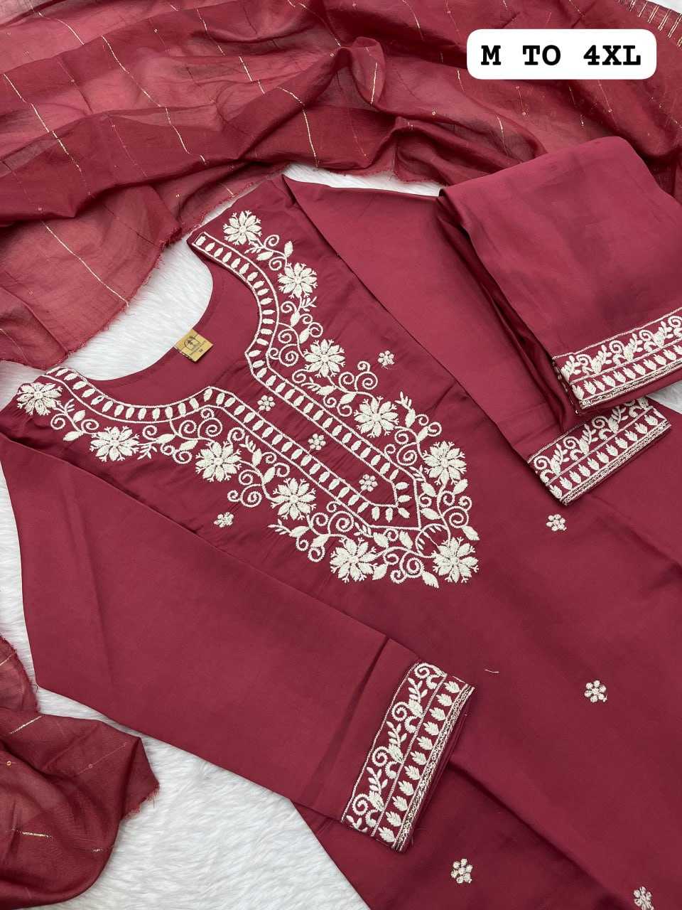 YNF HEAVY ROMAN SILK KESH258 VDA43 SUIT & DRESSES WHOLESALE EMBROIDEREY WEDDING LADIES SILK SUITS MANUFACTURE - Deevit International