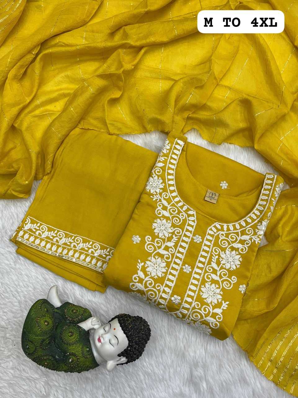 YNF HEAVY ROMAN SILK KESH258 VDA43 SUIT & DRESSES WHOLESALE EMBROIDEREY WEDDING LADIES SILK SUITS MANUFACTURE - Deevit International