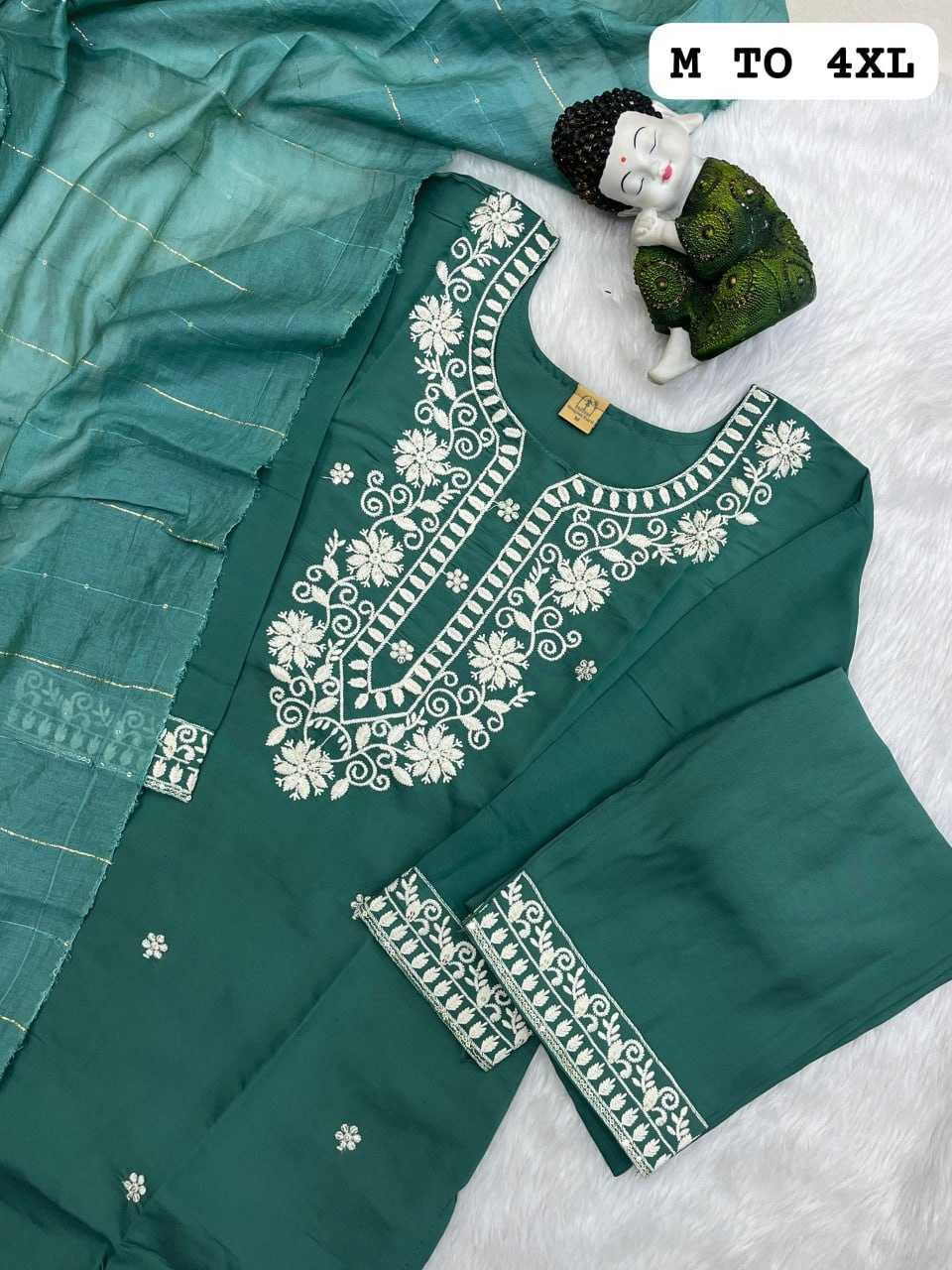 YNF HEAVY ROMAN SILK KESH258 VDA43 SUIT & DRESSES WHOLESALE EMBROIDEREY WEDDING LADIES SILK SUITS MANUFACTURE - Deevit International