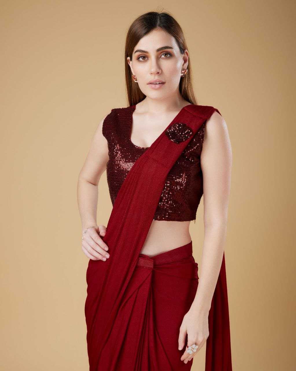 YNF IMPORDET RIN195 101113 SAREES WHOLESALE SEQUIN PARTY WEAR READY TO WEAR SAREES MANUFACTURER - Deevit International