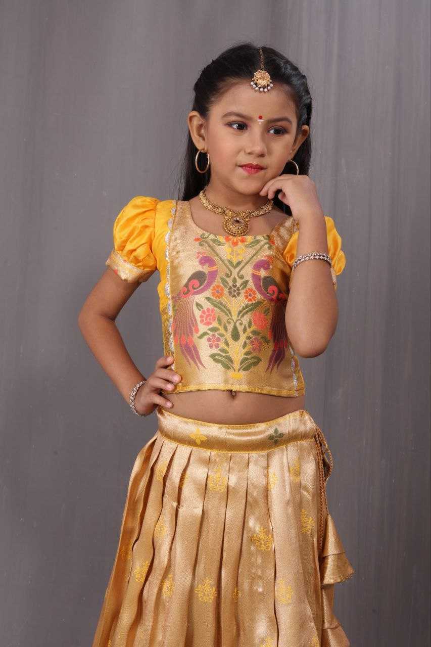 YNF JACQUARD KESH189 VET19 RRKT98 KIDS WEAR WHOLESALE KIDS LEHENGA KIDS TRADITIONAL OUTFITS KIDS LEHENGA CHOLI KIDS FESTIVE WEAR KIDS WEDDING OUTFITS MANUFACTURER - Deevit International