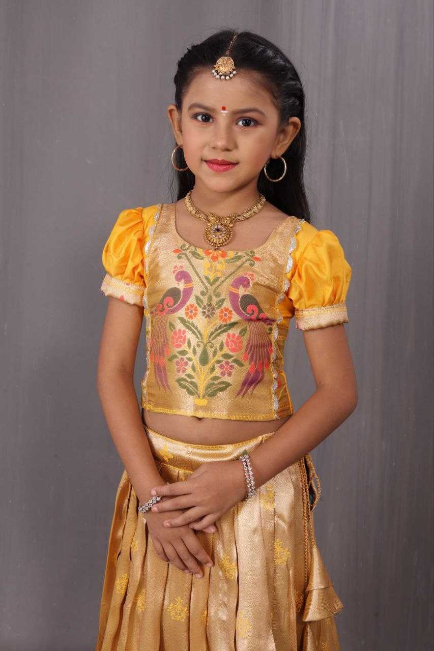 YNF JACQUARD KESH189 VET19 RRKT98 KIDS WEAR WHOLESALE KIDS LEHENGA KIDS TRADITIONAL OUTFITS KIDS LEHENGA CHOLI KIDS FESTIVE WEAR KIDS WEDDING OUTFITS MANUFACTURER - Deevit International