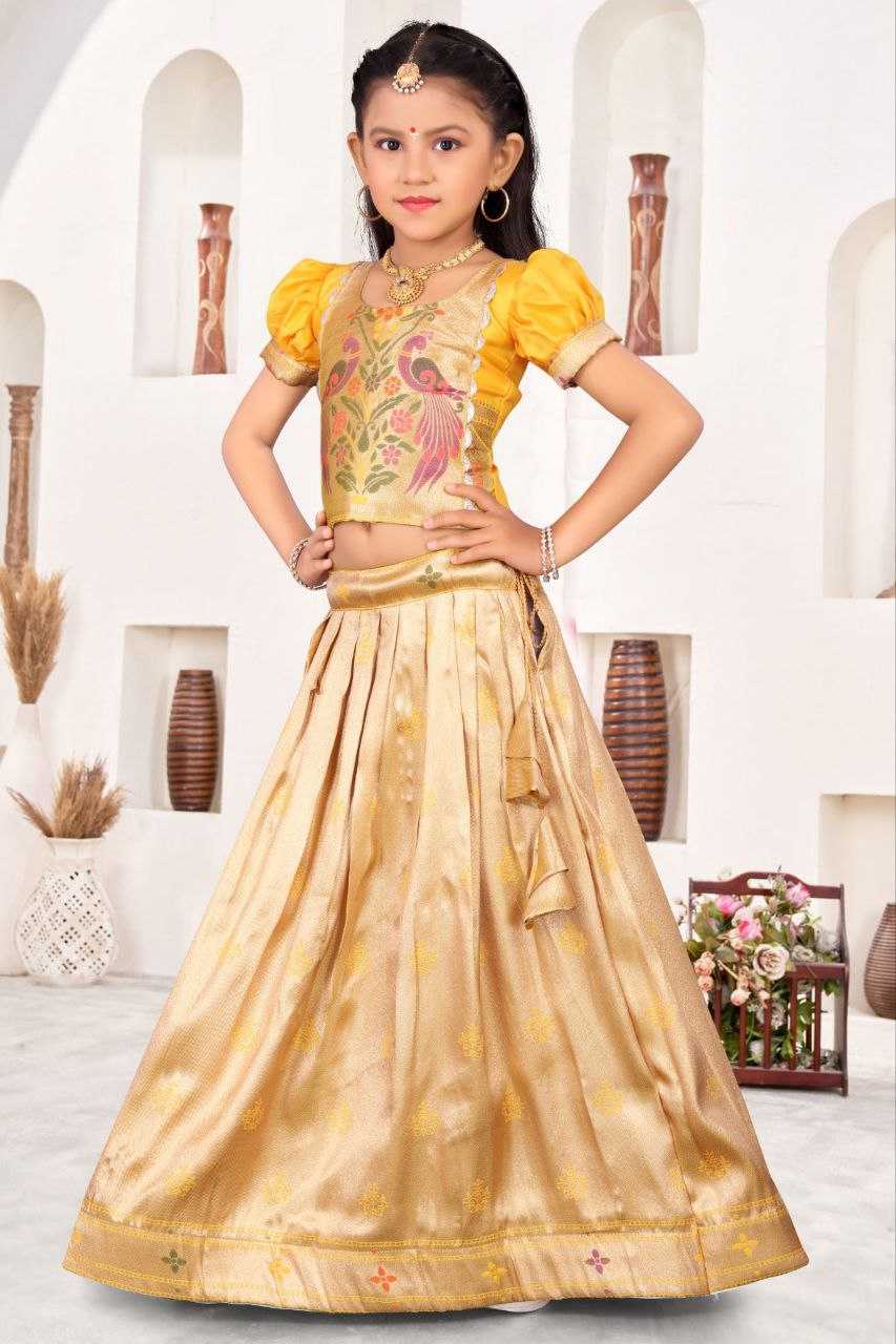 YNF JACQUARD KESH189 VET19 RRKT98 KIDS WEAR WHOLESALE KIDS LEHENGA KIDS TRADITIONAL OUTFITS KIDS LEHENGA CHOLI KIDS FESTIVE WEAR KIDS WEDDING OUTFITS MANUFACTURER - Deevit International