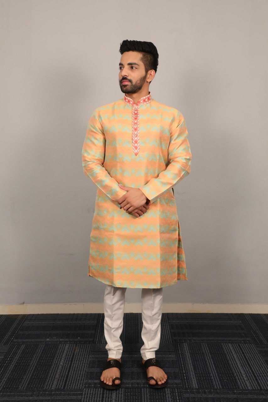 YNF JEQUARD SILK RIN111 MORPANKH MENS WEAR WHOLESALE COTTON  MEN KURTA PAJAMA EMANUFACTURER - Deevit International