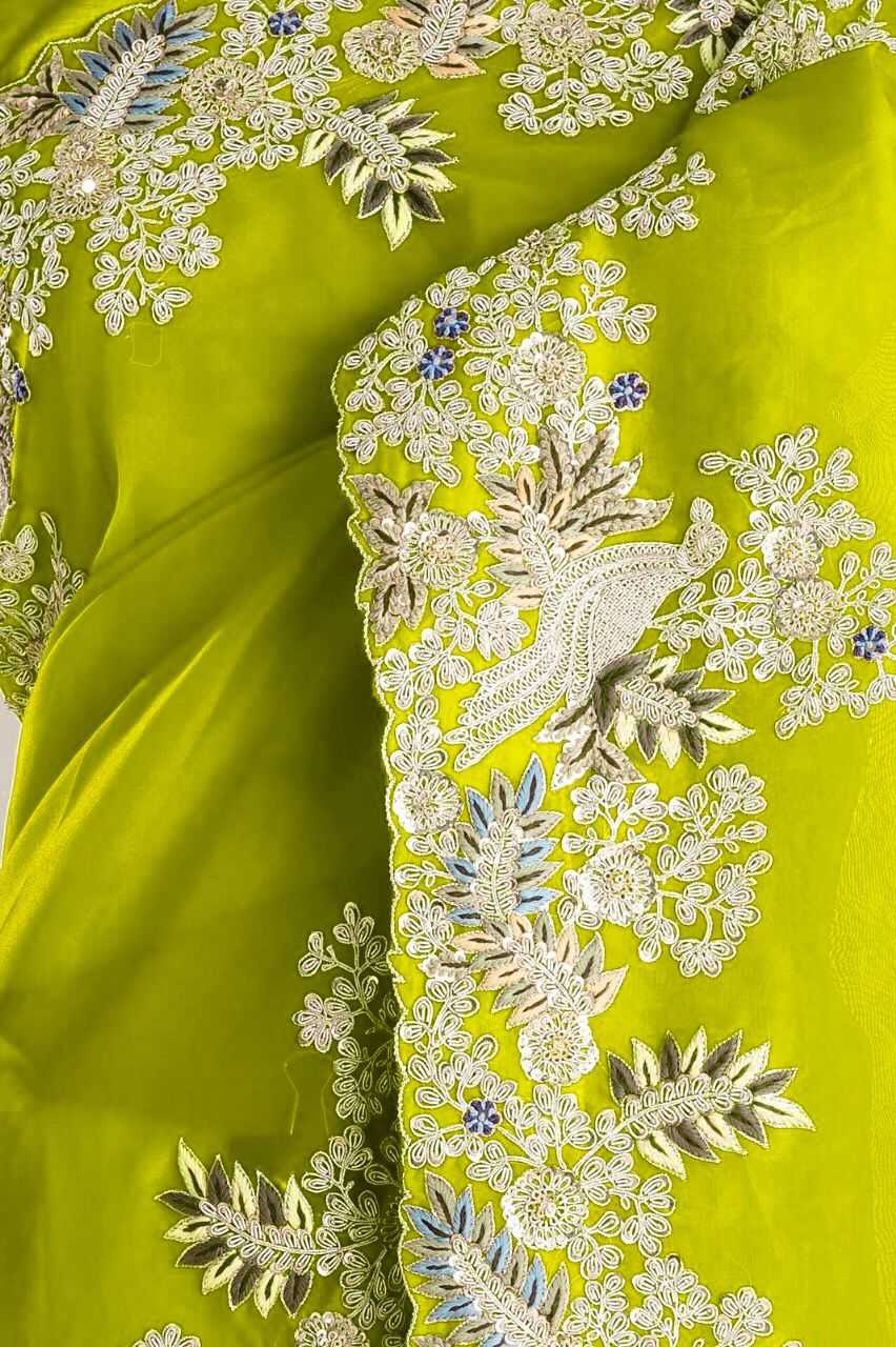 YNF JIMMY CHOO RIN134 0306 SAREES WHOLESALE SEQUENCE CUT WORK EMBROIDERED JIMMY CHOO SAREES MANUFACTURER - Deevit International