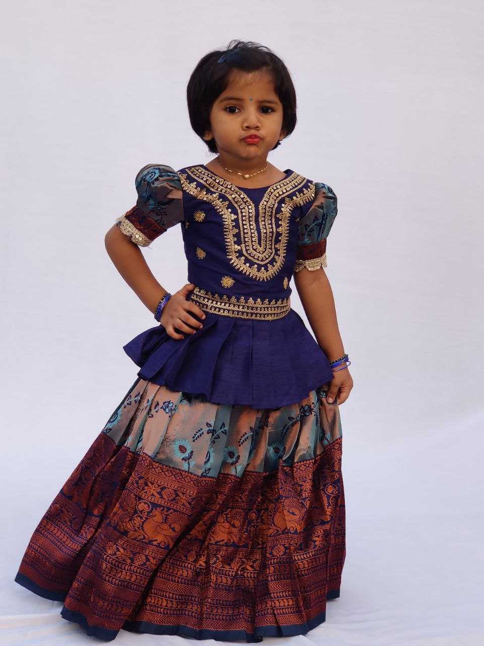 YNF KANIVARM SILK RIN161 RPVR23 KIDS WEAR WHOLESALE KIDS LEHENGA KIDS TRADITIONAL OUTFITS KIDS LEHENGA CHOLI KIDS FESTIVE WEAR KIDS WEDDING OUTFITS MANUFACTURER - Deevit International