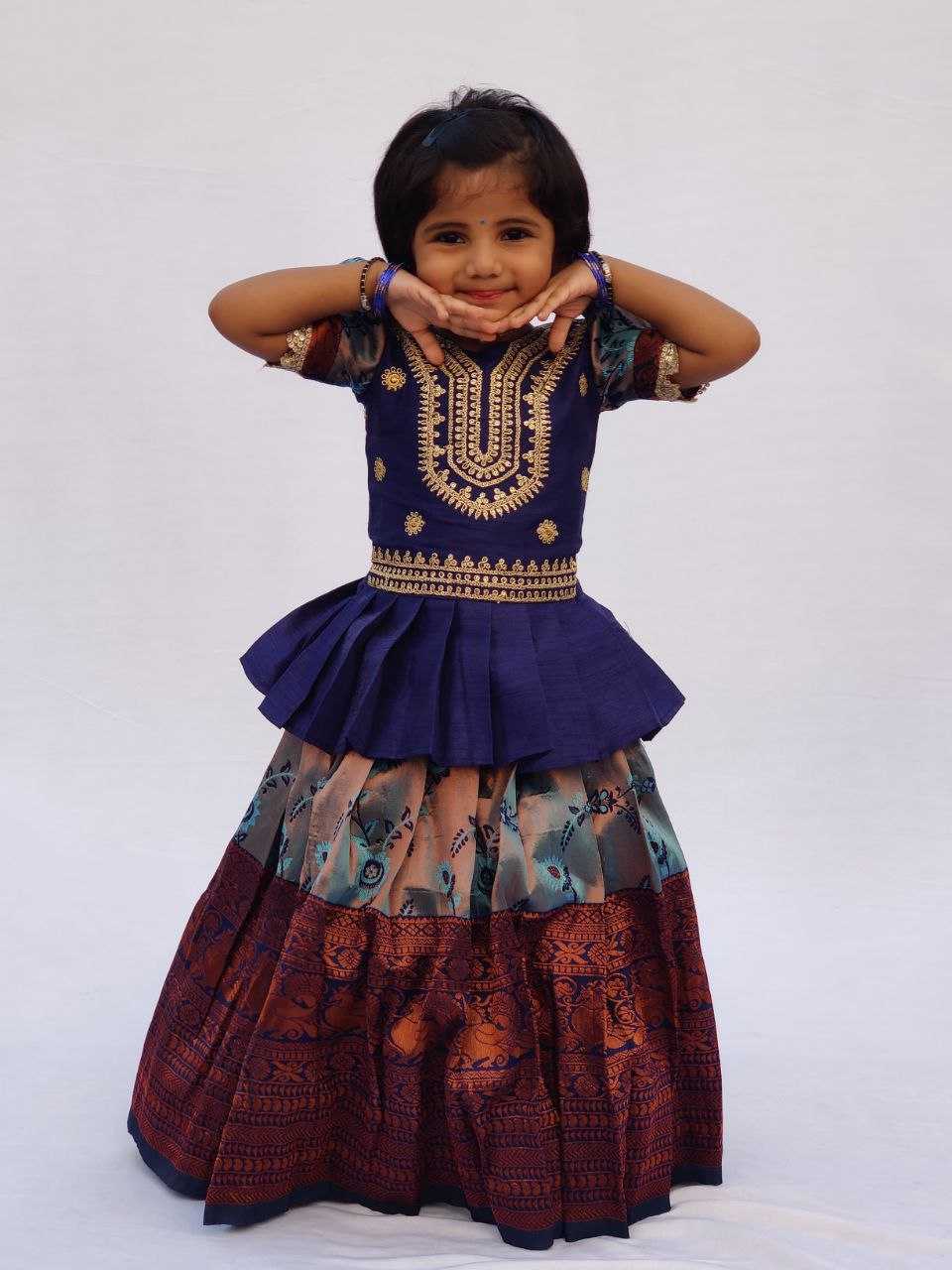 YNF KANIVARM SILK RIN161 RPVR23 KIDS WEAR WHOLESALE KIDS LEHENGA KIDS TRADITIONAL OUTFITS KIDS LEHENGA CHOLI KIDS FESTIVE WEAR KIDS WEDDING OUTFITS MANUFACTURER - Deevit International