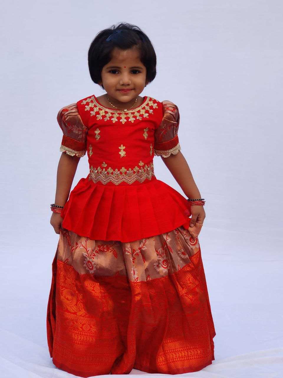 YNF KANIVARM SILK RIN161 RPVR23 KIDS WEAR WHOLESALE KIDS LEHENGA KIDS TRADITIONAL OUTFITS KIDS LEHENGA CHOLI KIDS FESTIVE WEAR KIDS WEDDING OUTFITS MANUFACTURER - Deevit International