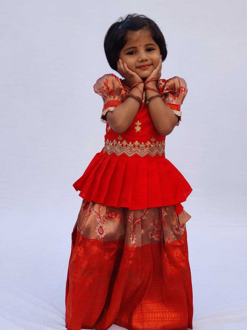 YNF KANIVARM SILK RIN161 RPVR23 KIDS WEAR WHOLESALE KIDS LEHENGA KIDS TRADITIONAL OUTFITS KIDS LEHENGA CHOLI KIDS FESTIVE WEAR KIDS WEDDING OUTFITS MANUFACTURER - Deevit International