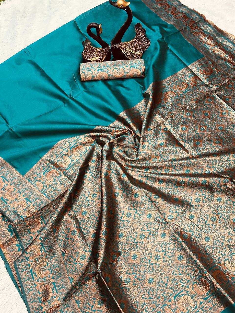 YNF LICHI SILK RIN179 698 SILK SAREES WHOLESALE BANARASI SILK PRINTED SILK COTTON SILK SAREES MANUFACTURER - Deevit International