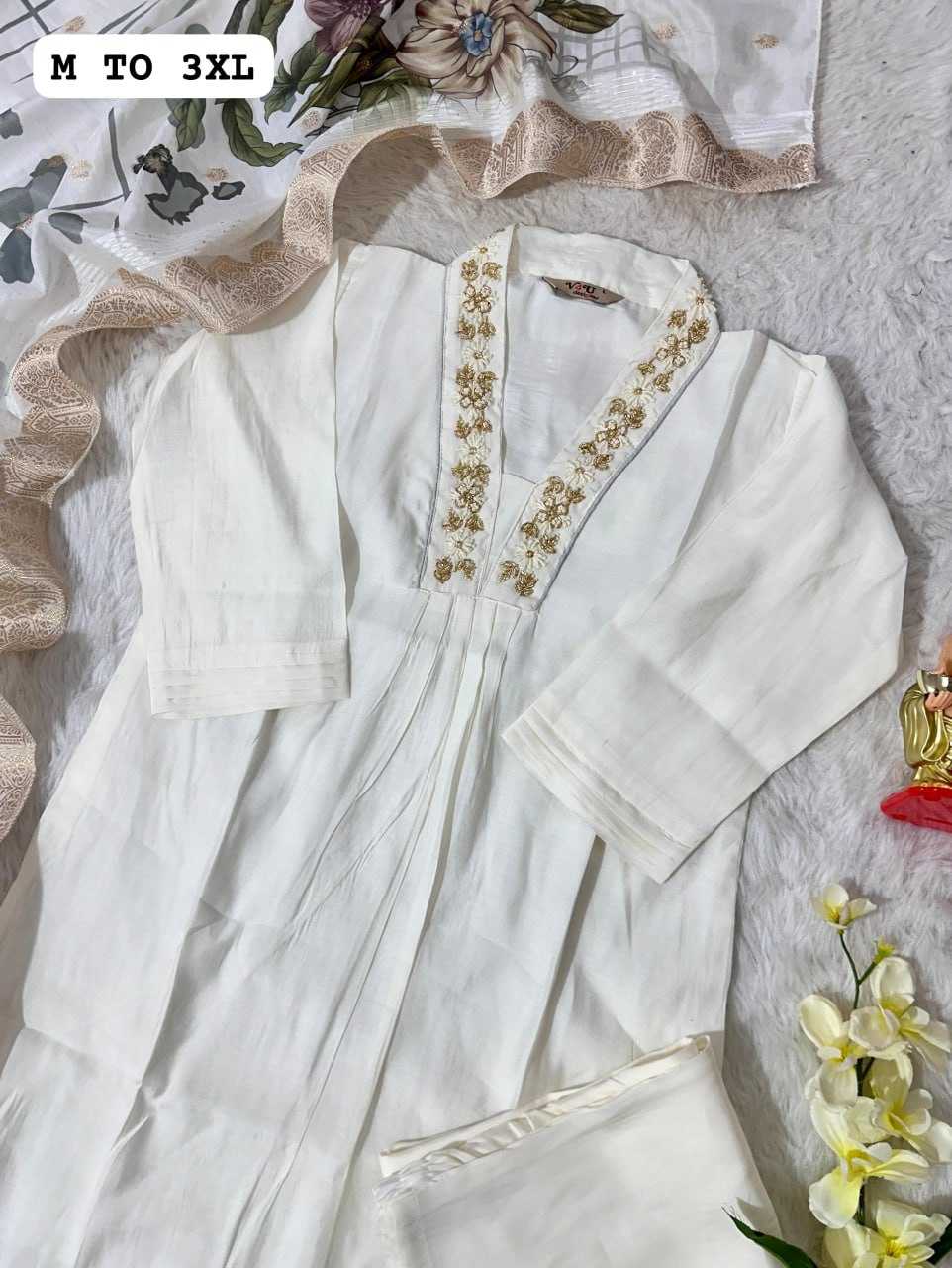 YNF MUSLIN KESH256 RNF01 SUITS & DRESSES WHOLESALE PRINTED LONG KURTI MUSLIN SUITS MANUFACTURER - Deevit International