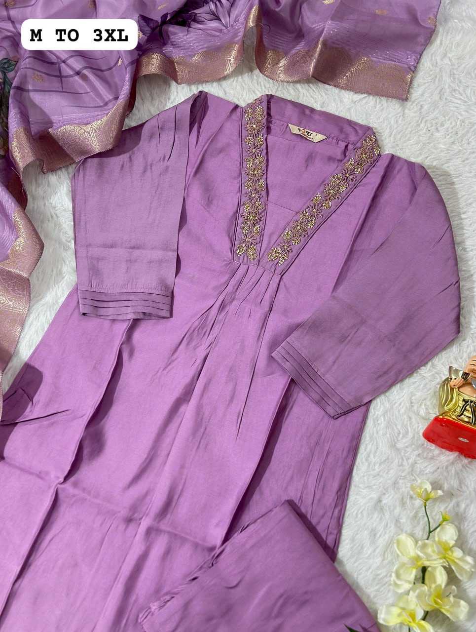 YNF MUSLIN KESH256 RNF01 SUITS & DRESSES WHOLESALE PRINTED LONG KURTI MUSLIN SUITS MANUFACTURER - Deevit International