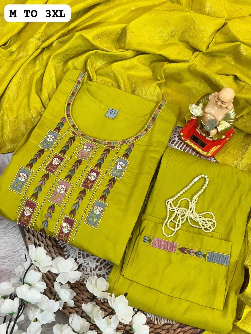 YNF MUSLIN KESH256 RNF12 SUITS & DRESSES WHOLESALE DESIGNER SUIT WEDDING LADIES SILK SUITS MANUFACTURE - Deevit International