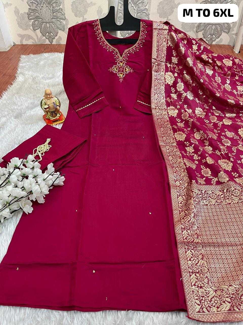 YNF MUSLIN SILK KESH256 RNF13 SUITS & DRESSES WHOLESALE DESIGNER PARTY WEAR WEDDING LADIES SILK SUITS MANUFACTURE - Deevit International