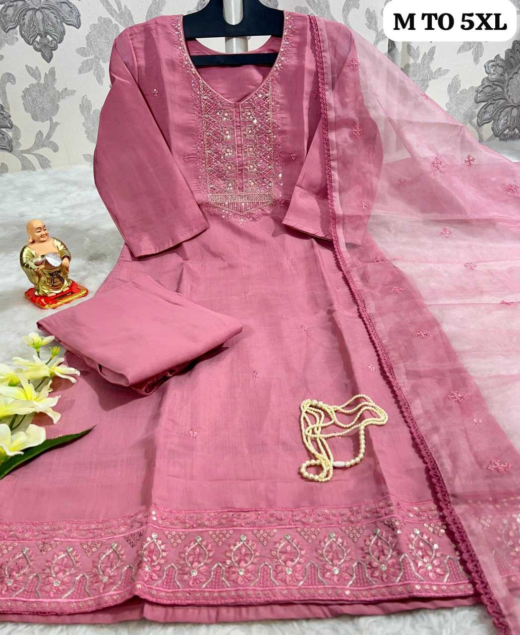 YNF ORGANZA KESH256 RNF19 SUITS & DRESSES WHOLESALE LINE WEDDING LADIES SUITS MANUFACTURE - Deevit International