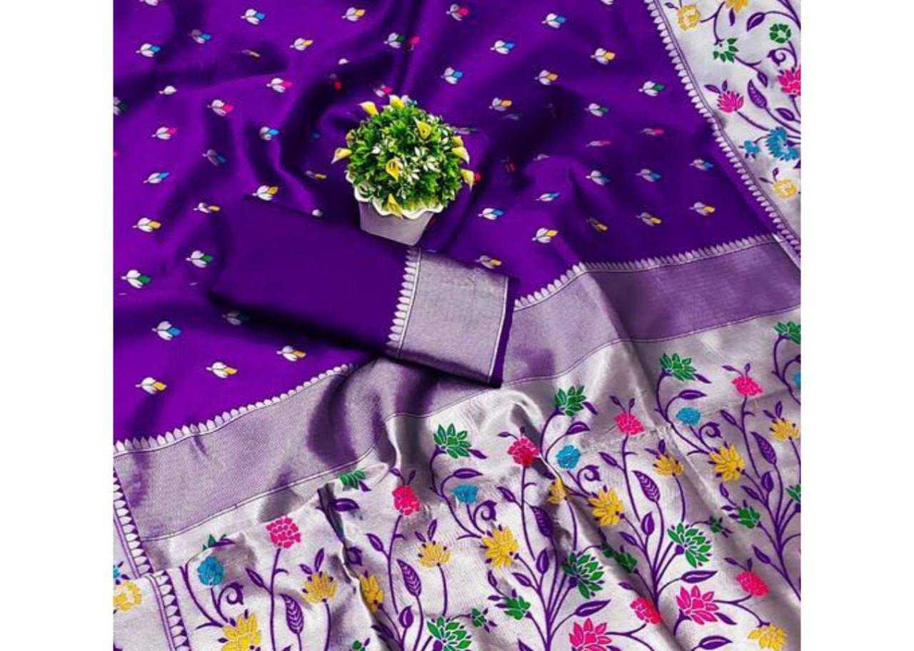 YNF PAITHANI SILK RIN179 774 SILK SAREES WHOLESALE BANARASI SILK PATHANI ZARI BORDER SILK SAREES MANUFACTURER - Deevit International