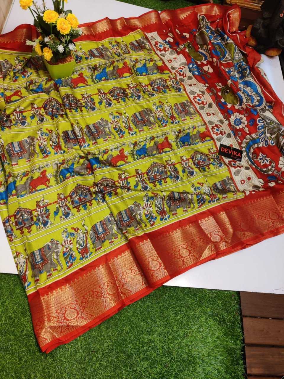 YNF PATOLA SILK KESH255 ETF02 SILK SAREES WHOLESALE PATOLA ZARI BORDER PRINTED SILK SAREES MANUFACTURER - Deevit International