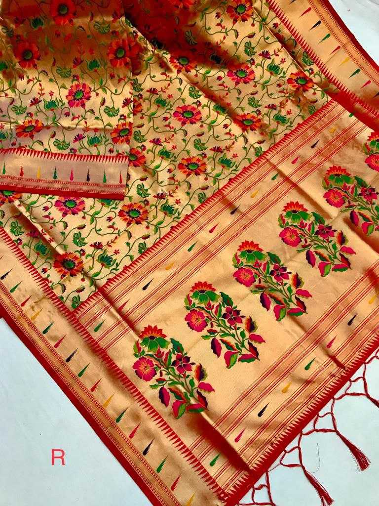 YNF PURE SILK KESH170 GAYATRI SILK SAREES WHOLESALE PAITHANI PURE SILK KANCHIPURAM SAREES MANUFACTURER - Deevit International