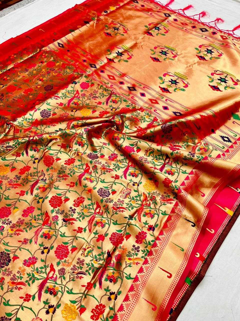 YNF PURE SILK KESH170 GAYATRI SILK SAREES WHOLESALE PAITHANI PURE SILK KANCHIPURAM SAREES MANUFACTURER - Deevit International