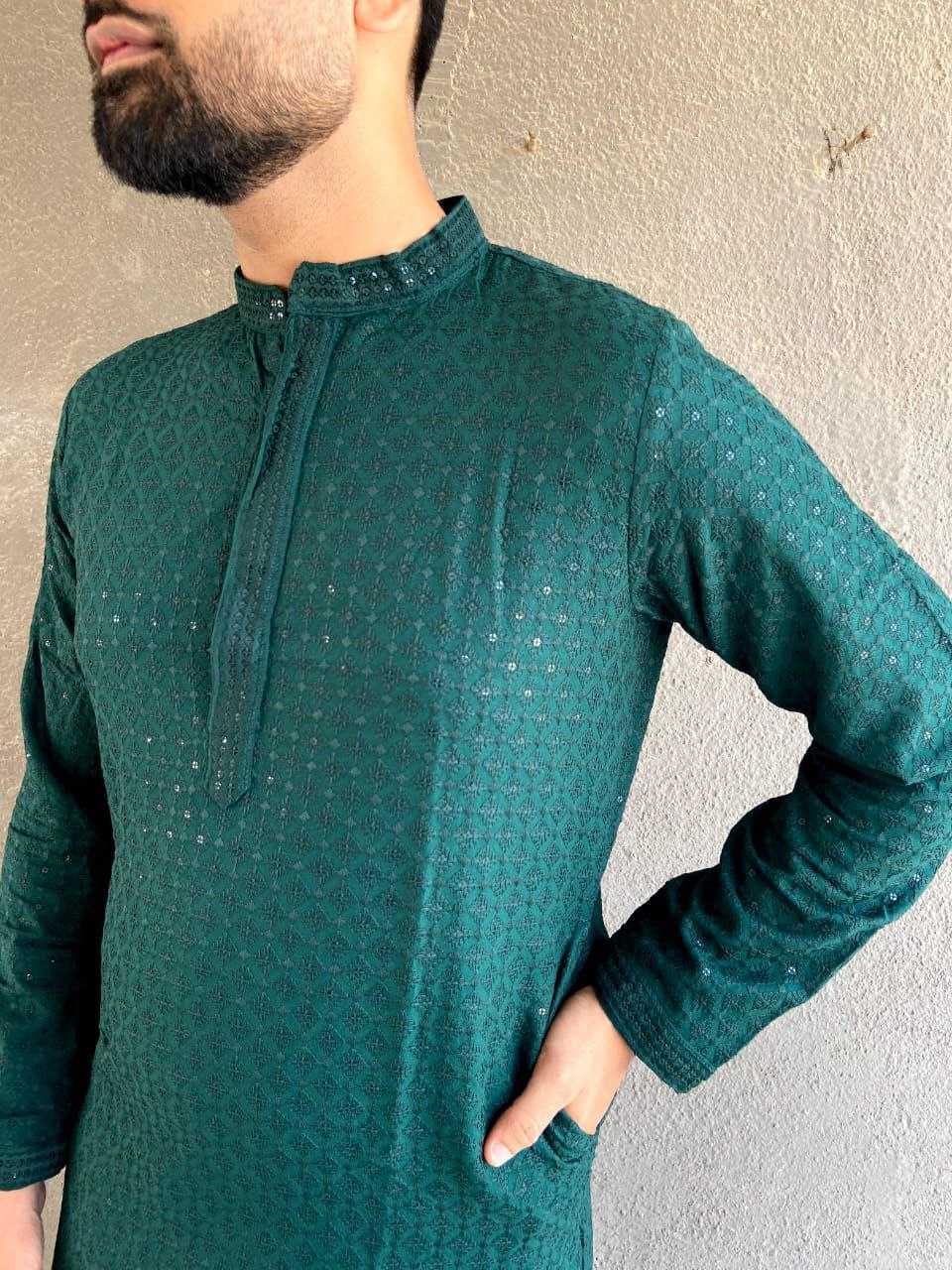 YNF RAYON KESH246 Chikan kurta MENS WEAR WHOLESALE MENS KURTA PAJAMA MEN CHIKAN KURTA EMANUFACTURER - Deevit International