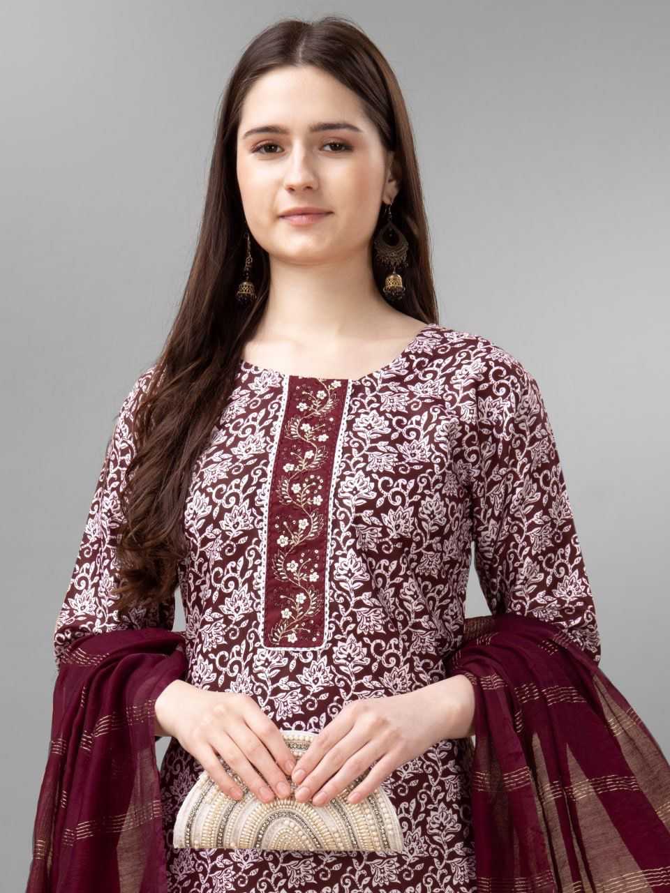 YNF RAYON KESH252 PIC01 SUITS & DRESSES WHOLESALE PRINTED LONG KURTI COTTON SUITS MANUFACTURER - Deevit International