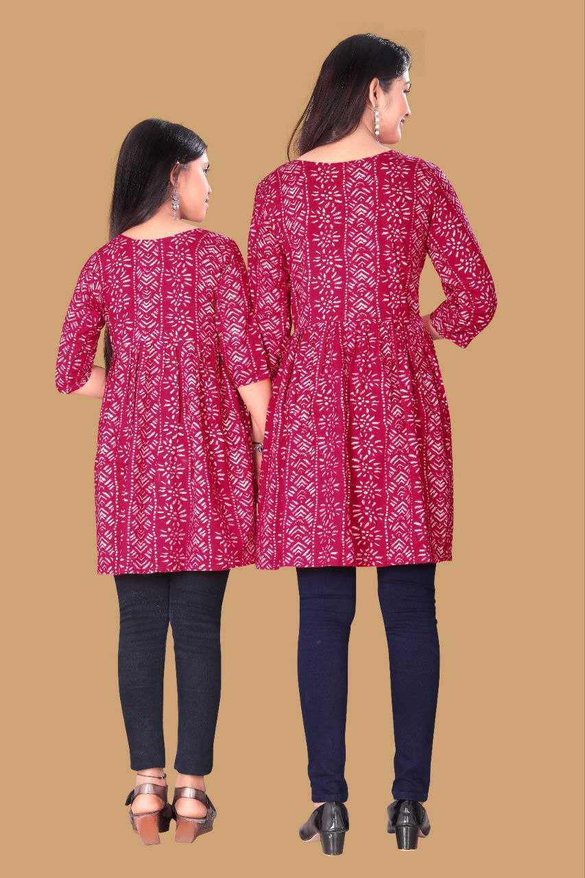 YNF RAYON RIN191 CHAND SITARE WHOLESALE MOTHER & DAUGHTER COMBO MANUFACTURER - Deevit International