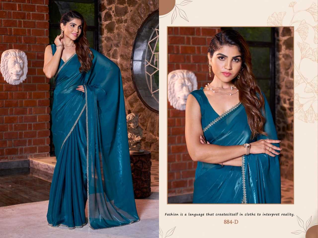 YNF SATIN SILK KESH113 848 SERIES WHOLESALE PARTY WEAR TRADITIONAL FESTIVEL SILK SAREES MANUFACTURER - Deevit International