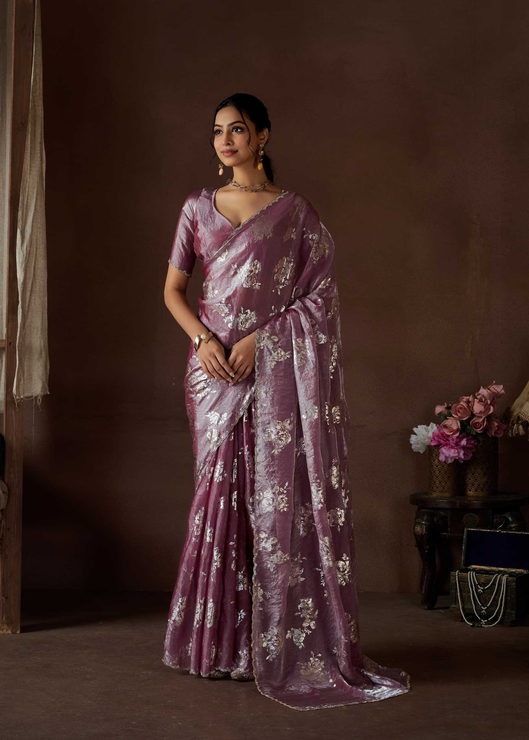 YNF SATIN SILK RIN195 1012 SERIES SAREES WHOLESALE HAND WORK BUTTA SATIN SAREES MANUFACTURER - Deevit International