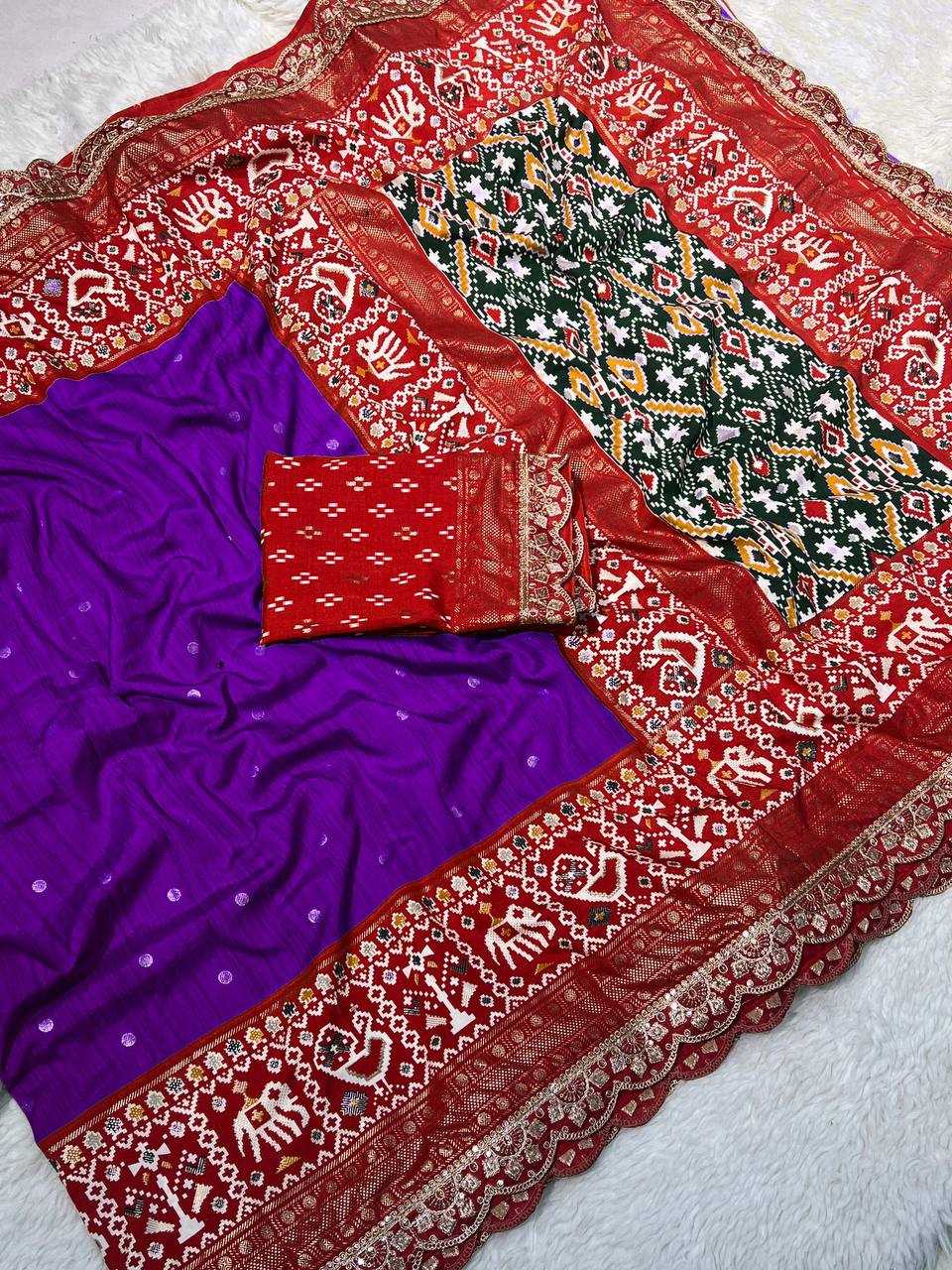 YNF SILK KESH169 1302 SAREES WHOLESALE EMBRODERY CUTWORK IKKAT SILK SAREES MANUFACTURER - Deevit International