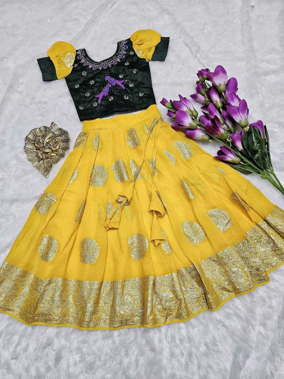 YNF SILK KIDS WEAR RIN161 RPVR2 WHOLESALE KIDS LEHENGA TRADITIONAL ETHNIC LEHENGA CHOLI KIDS FESTIVE BABY GIRL LEHANGA MANUFACTURER - Deevit International