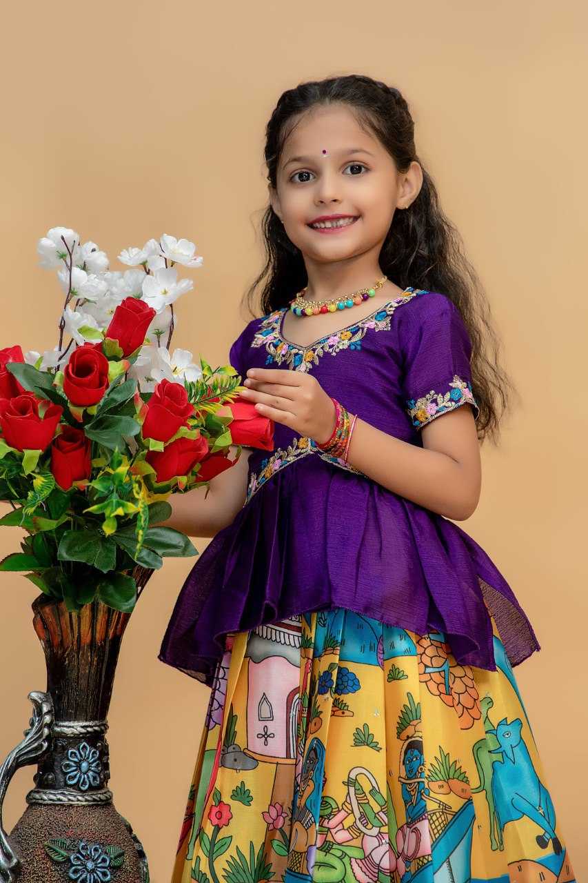 YNF SOFT CHINON KESH109 RRKT91 KIDS WEAR WHOLESALE KIDS GOWNS MANUFACTURER - Deevit International