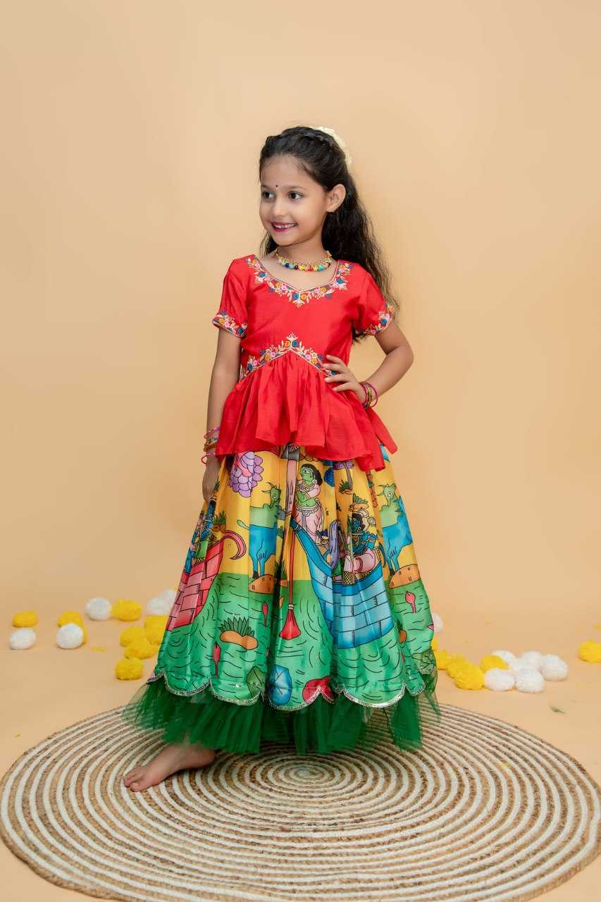 YNF SOFT CHINON KESH109 RRKT91 KIDS WEAR WHOLESALE KIDS GOWNS MANUFACTURER - Deevit International