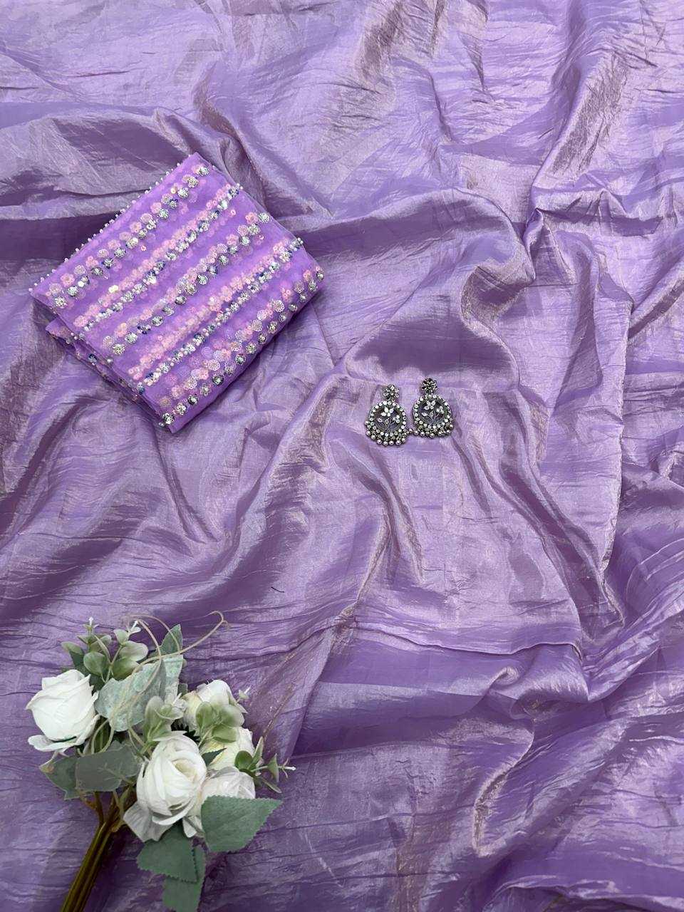 YNF SOFT CURSH KESH250 RGF02 SAREES WHOLESALE FANCY PLAIN WIGHTLESS SAREES MANUFACTURER - Deevit International