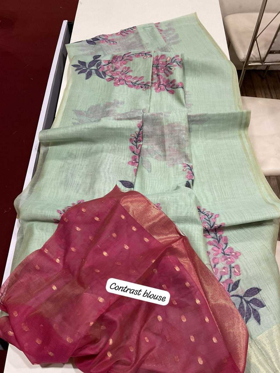 YNF SOFT MUGA SILK KESH171 MUGA COTTON TREE 3 WHOLESALE TRADITIONAL PRINTED SOFT COTTON SAREES MANUFACTURER - Deevit International