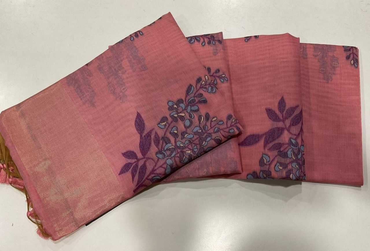 YNF SOFT MUGA SILK KESH171 MUGA COTTON TREE 3 WHOLESALE TRADITIONAL PRINTED SOFT COTTON SAREES MANUFACTURER - Deevit International