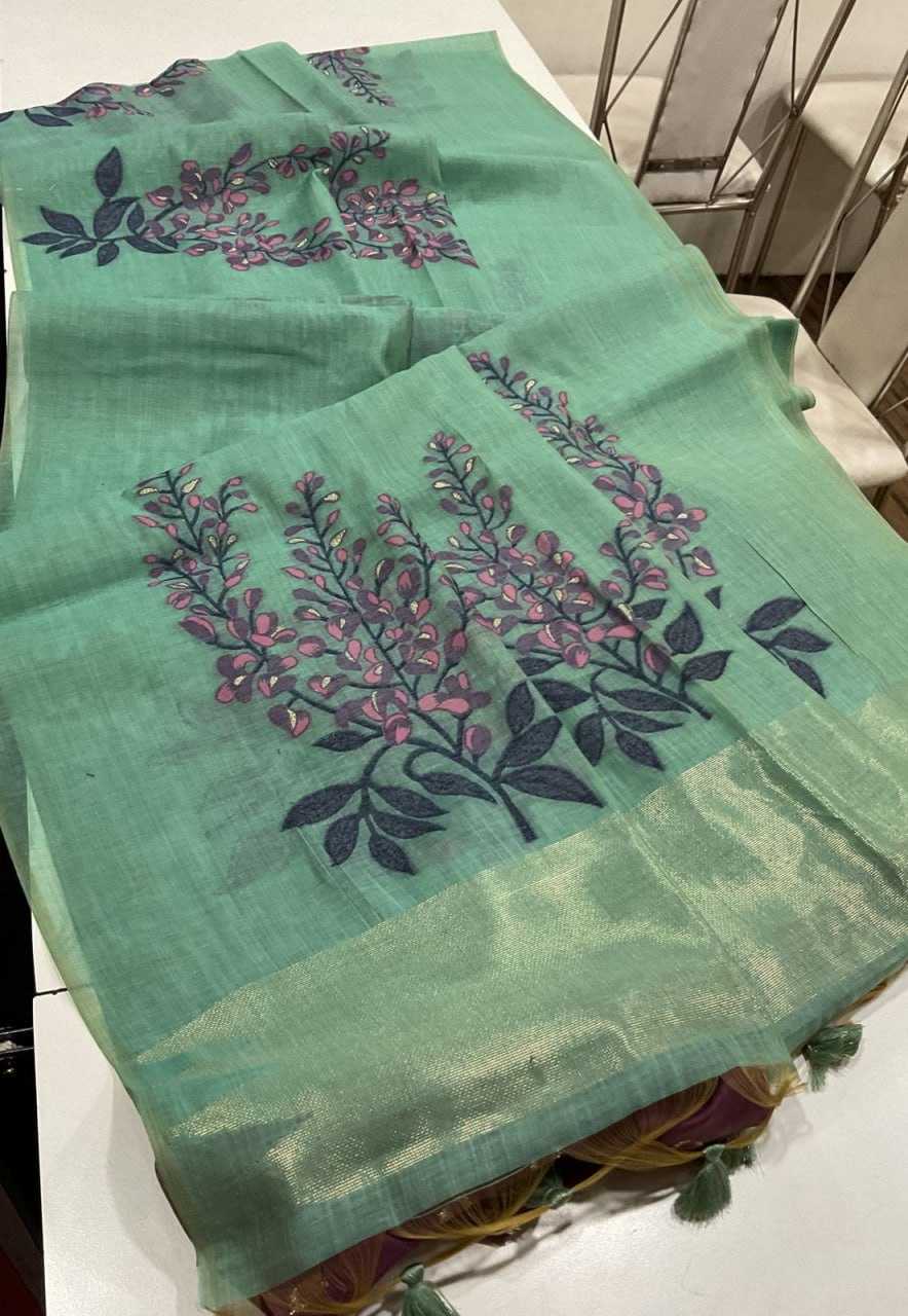 YNF SOFT MUGA SILK KESH171 MUGA COTTON TREE 3 WHOLESALE TRADITIONAL PRINTED SOFT COTTON SAREES MANUFACTURER - Deevit International